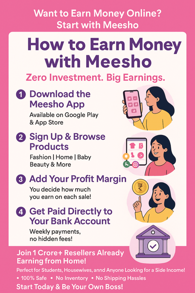 how to earn money from messho